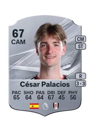 César Palacios - 67 - Rare EA FC 27 card