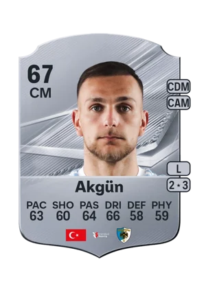 Akgün - 67 - Rare EA FC 27 card