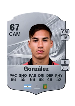 González - 67 - Rare EA FC 27 card