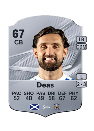Deas - 67 - Rare EA FC 27 card