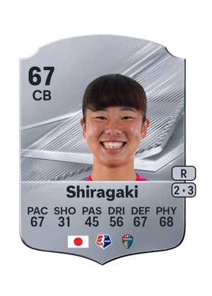 Shiragaki - 67 - Rare EA FC 27 card