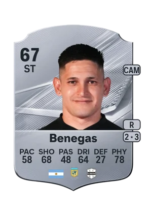 Benegas - 67 - Rare EA FC 27 card