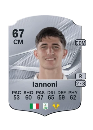 Iannoni - 67 - Rare EA FC 27 card