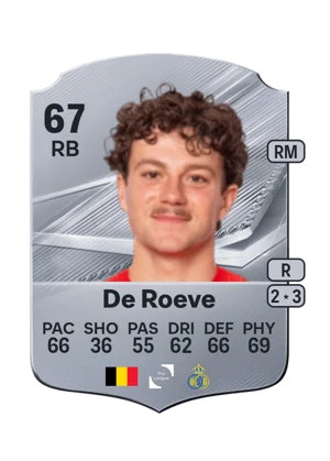 De Roeve - 67 - Rare EA FC 27 card