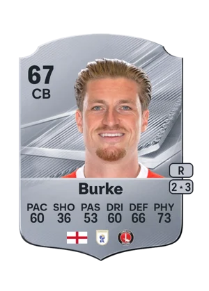 Burke - 67 - Rare EA FC 27 card