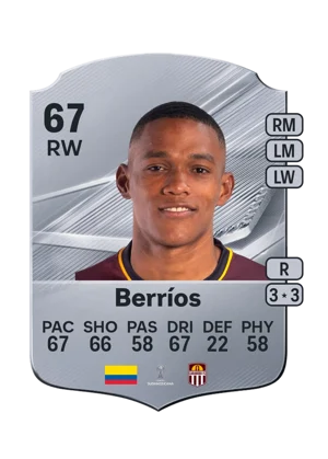 Berríos - 67 - Rare EA FC 27 card