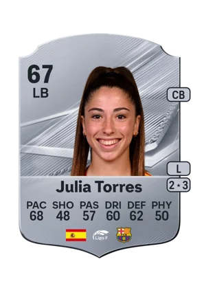 Julia Torres - 67 - Rare EA FC 27 card