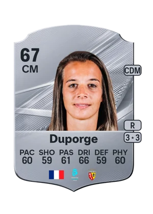 Duporge - 67 - Rare EA FC 27 card