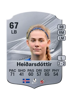 Heiðarsdóttir - 67 - Rare EA FC 27 card