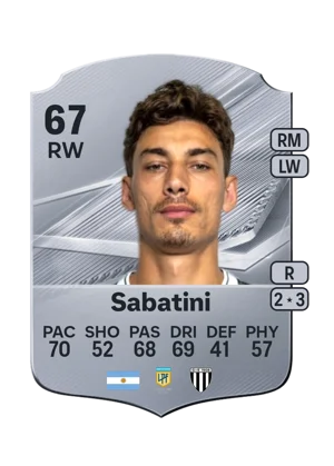 Sabatini - 67 - Rare EA FC 27 card
