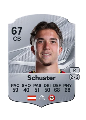 Schuster - 67 - Rare EA FC 27 card