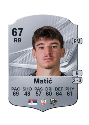 Matić - 67 - Rare EA FC 27 card