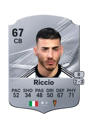Riccio - 67 - Rare EA FC 27 card