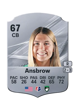 Ansbrow - 67 - Rare EA FC 27 card