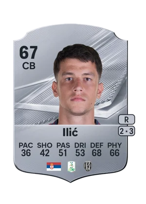Ilić - 67 - Rare EA FC 27 card