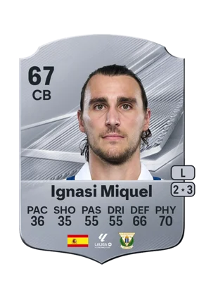 Ignasi Miquel - 67 - Rare EA FC 27 card