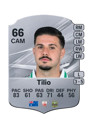 Tilio - 66 - Rare EA FC 27 card