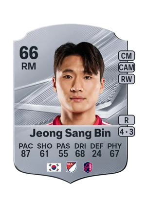 Jeong Sang Bin - 66 - Rare EA FC 27 card
