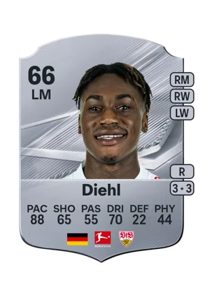 Diehl - 66 - Rare EA FC 27 card