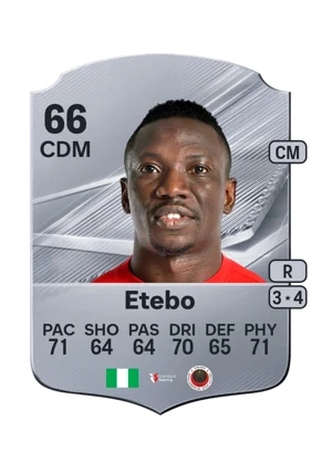 Etebo - 66 - Rare EA FC 27 card