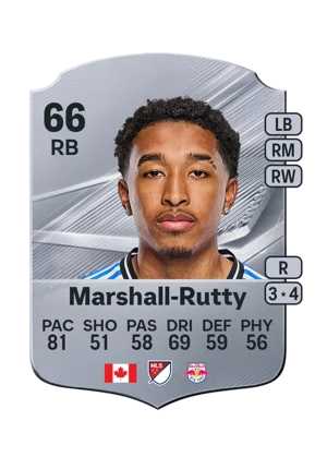 Marshall-Rutty - 66 - Rare EA FC 27 card