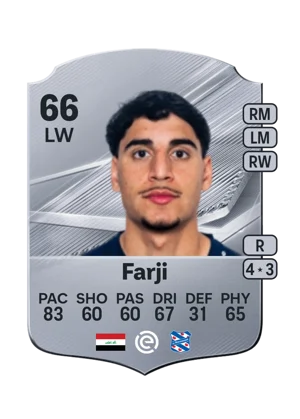 Farji - 66 - Rare EA FC 27 card