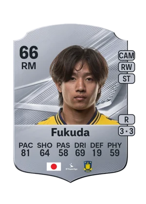 Fukuda - 66 - Rare EA FC 27 card