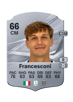 Francesconi - 66 - Rare EA FC 27 card