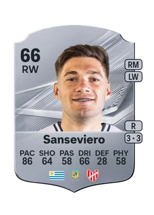 Sanseviero - 66 - Rare EA FC 27 card