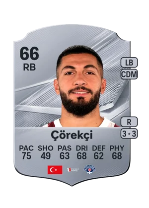 Çörekçi - 66 - Rare EA FC 27 card