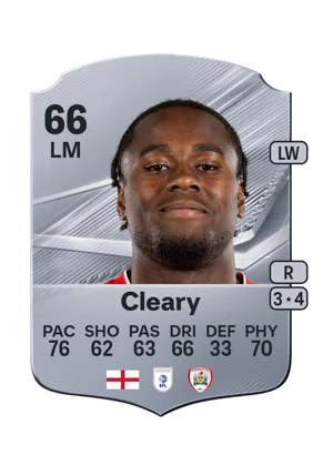 Cleary - 66 - Rare EA FC 27 card