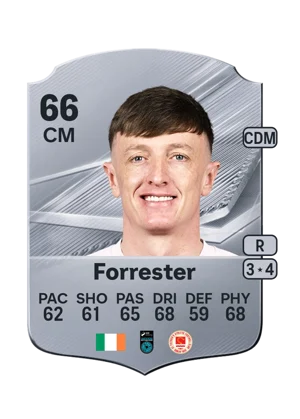 Forrester - 66 - Rare EA FC 27 card