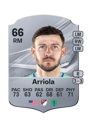 Arriola - 66 - Rare EA FC 27 card
