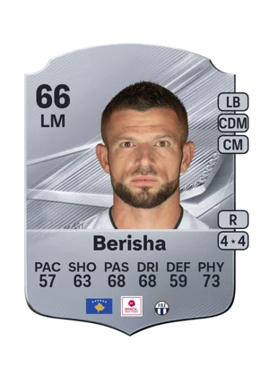 Berisha - 66 - Rare EA FC 27 card