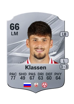 Klassen - 66 - Rare EA FC 27 card