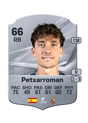 Petxarroman - 66 - Rare EA FC 27 card