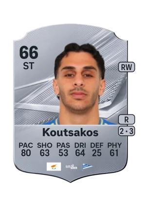 Koutsakos - 66 - Rare EA FC 27 card