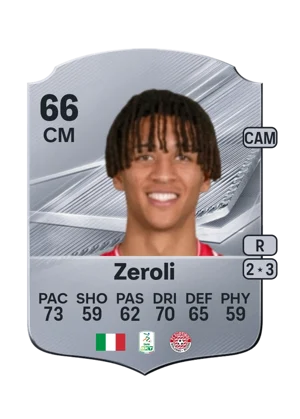 Zeroli - 66 - Rare EA FC 27 card
