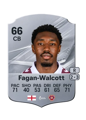 Fagan-Walcott - 66 - Rare EA FC 27 card