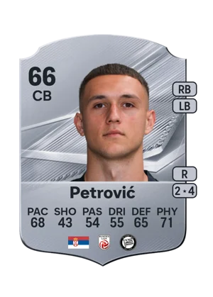 Petrović - 66 - Rare EA FC 27 card