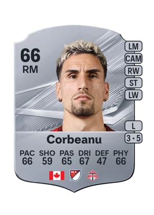 Corbeanu - 66 - Rare EA FC 27 card