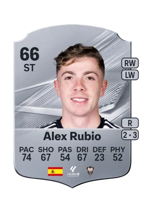 Álex Rubio - 66 - Rare EA FC 27 card