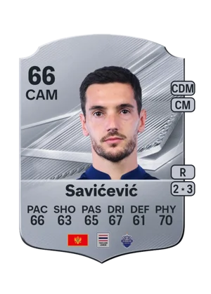Savićević - 66 - Rare EA FC 27 card