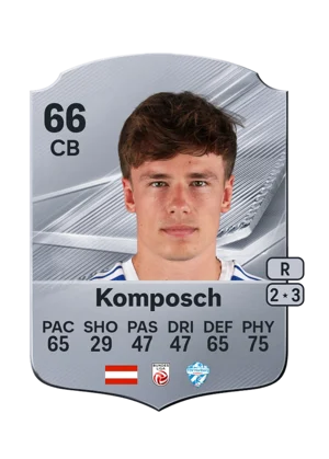 Komposch - 66 - Rare EA FC 27 card