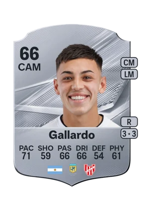 Gallardo - 66 - Rare EA FC 27 card