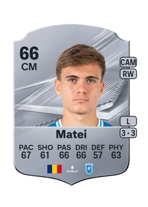 Matei - 66 - Rare EA FC 27 card