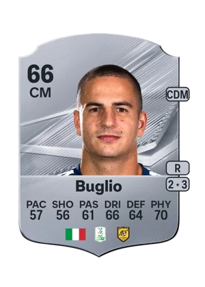 Buglio - 66 - Rare EA FC 27 card
