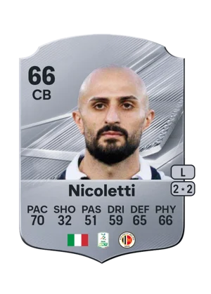 Nicoletti - 66 - Rare EA FC 27 card