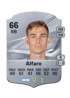 Alfaro - 66 - Rare EA FC 27 card