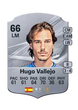 Hugo Vallejo - 66 - Rare EA FC 27 card